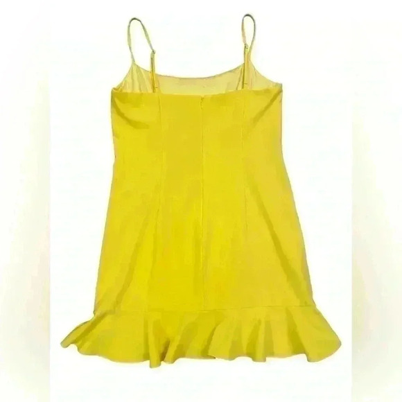 Lovers + Friends Teddy Mini Dress in Bright Yellow Size Medium - Picture 3 of 8